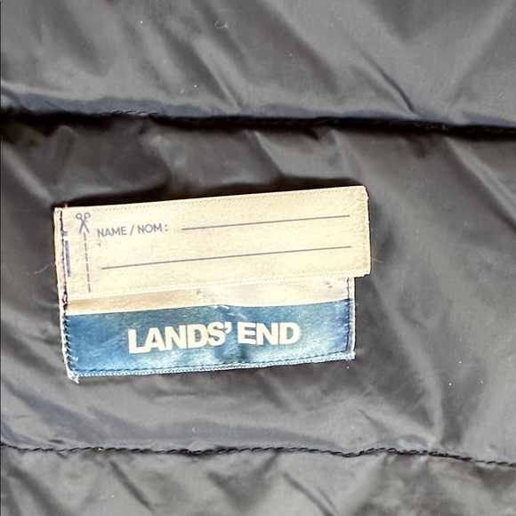 Lands' End Expedition Waterproof Down parka with hood in Navy Kids - Picture 7 of 7